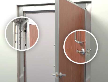 RF shielded door